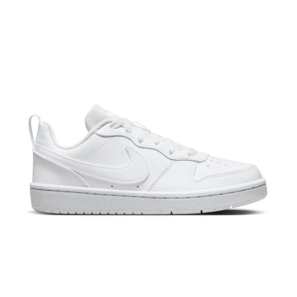 ✨NIKE COURT BOROUGH LOW RECRAFT BIG KIDS✨ White Low-Top Sneakers - Picture 4 of 8